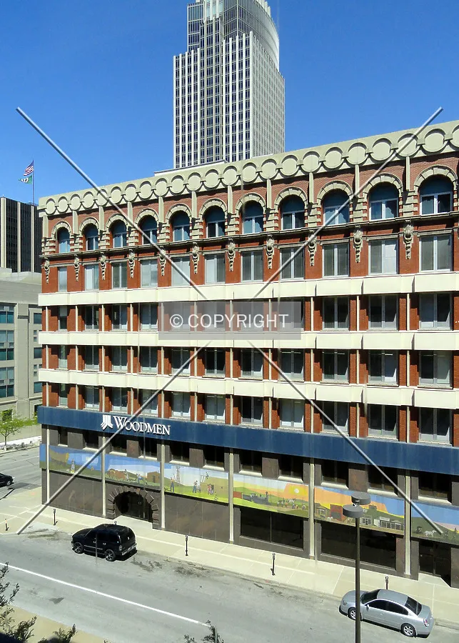 Elevated view from the west