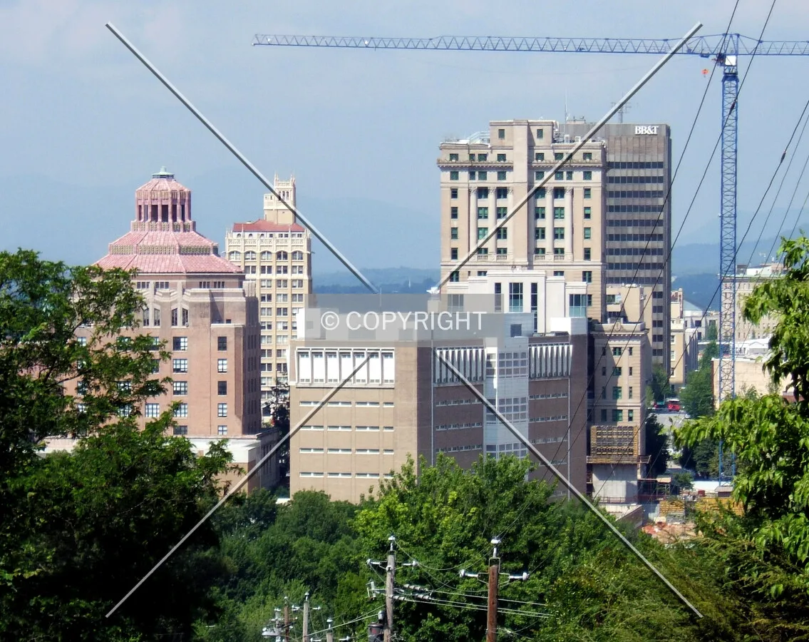 Downtown Asheville from the northeast
