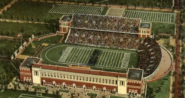 Vintage aerial view