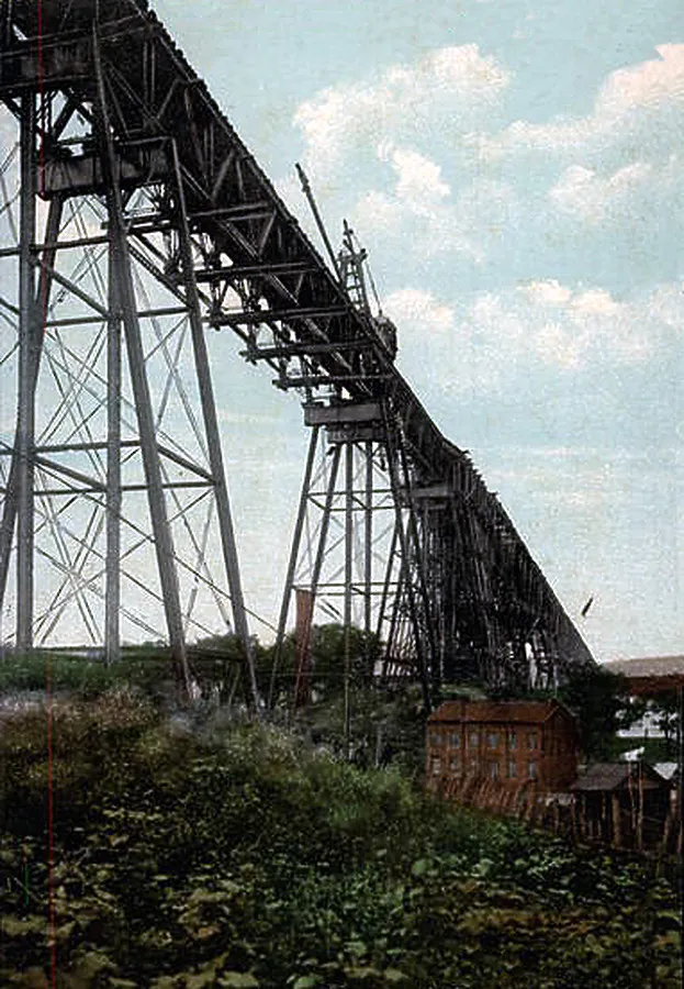 Vintage view from the northeast