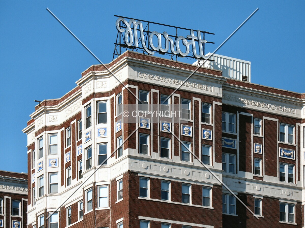 Signage on southwest corner