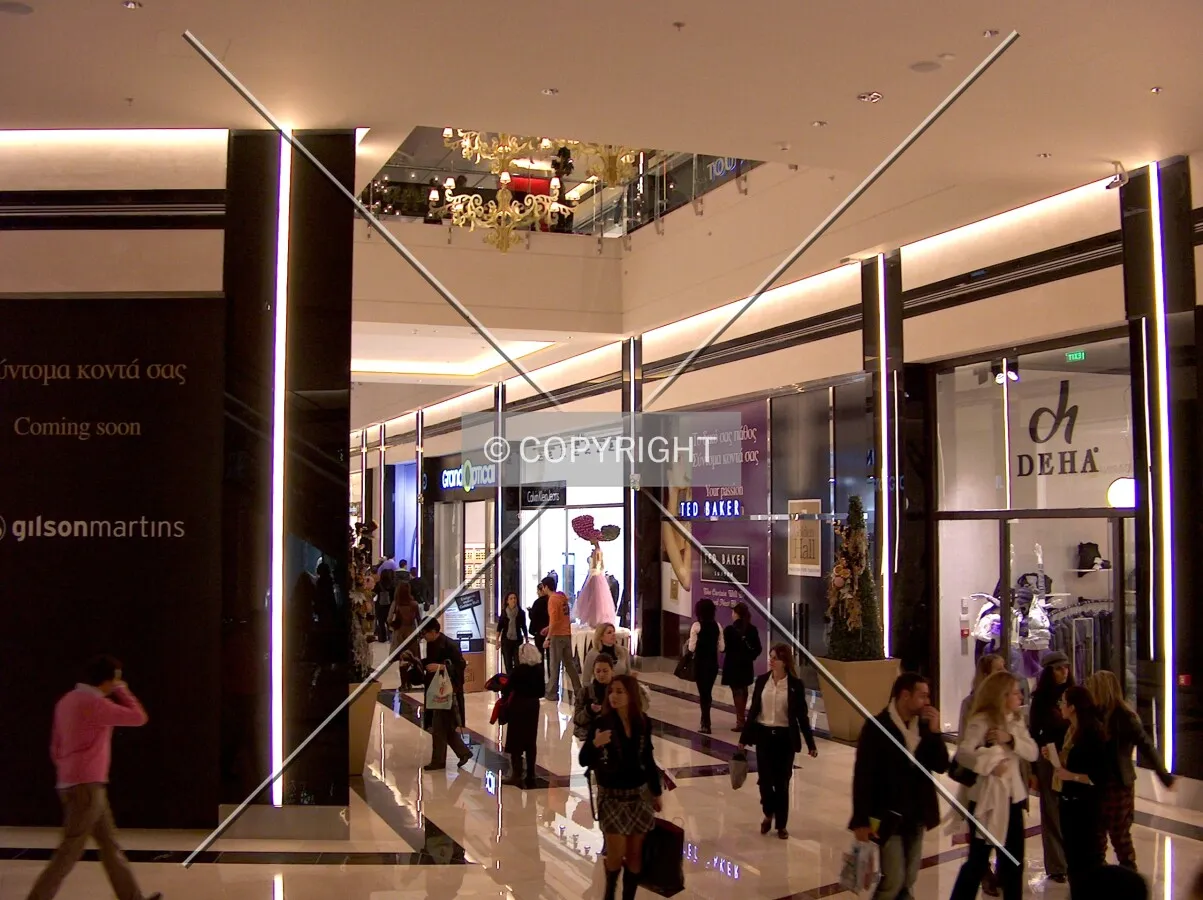 Typical ground floor shop arcade