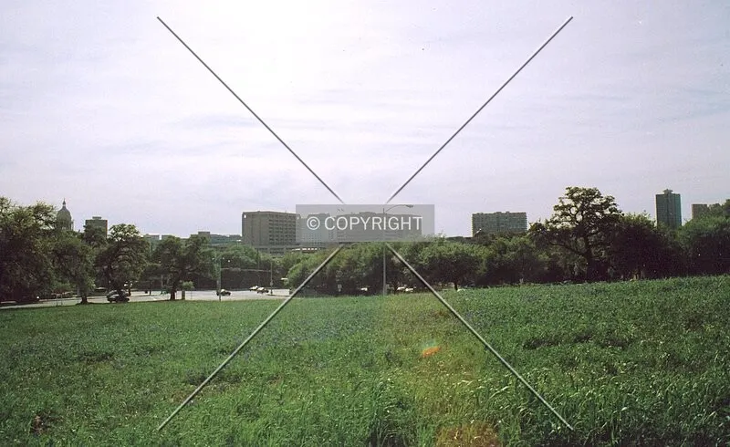 Large state office buildings. View from northeast