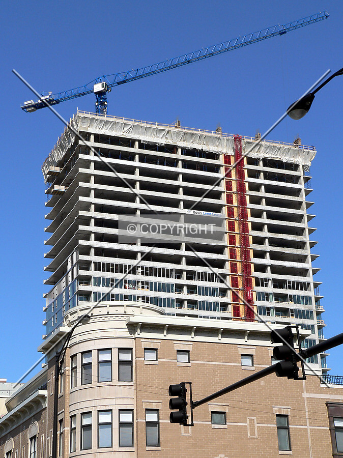 View to the northwest from Indiana Avenue