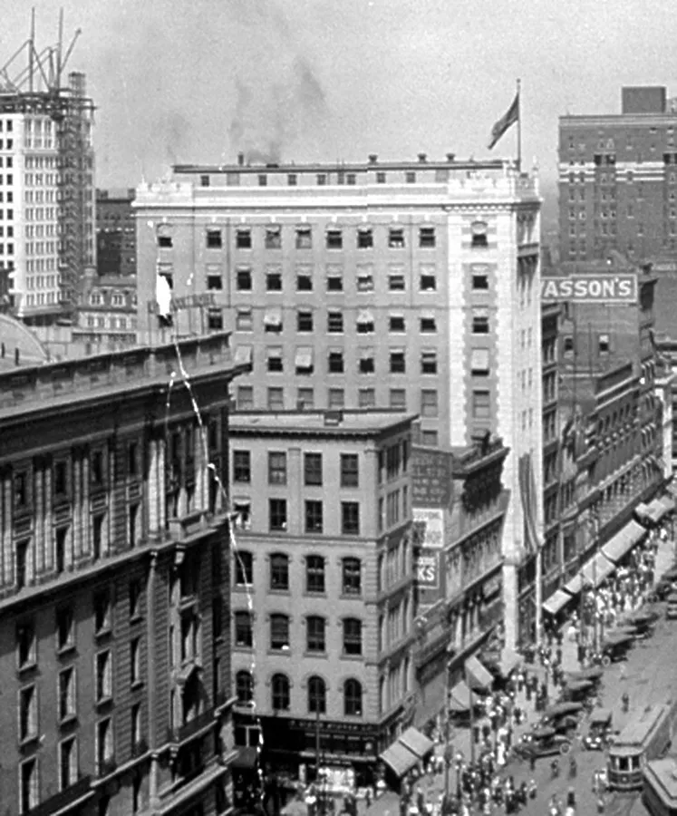 Vintage view from the southwest