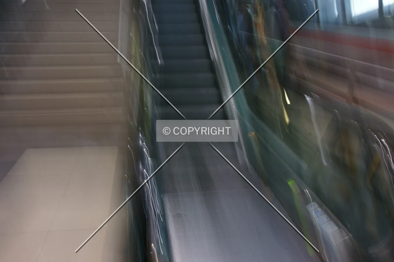 Moving escalators