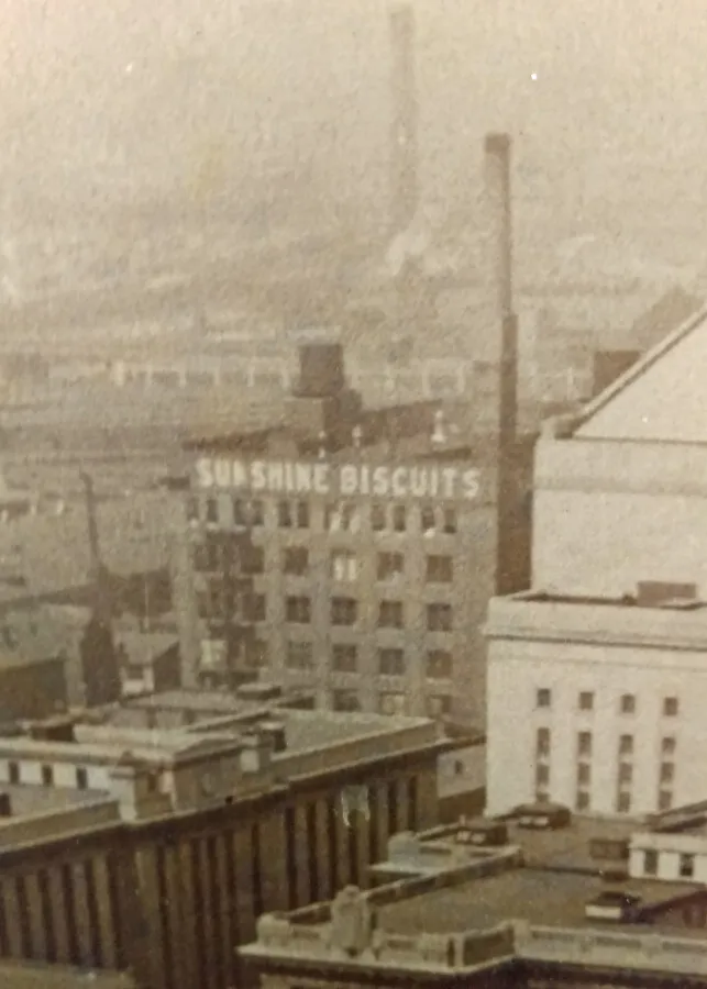 Vintage view from the southeast