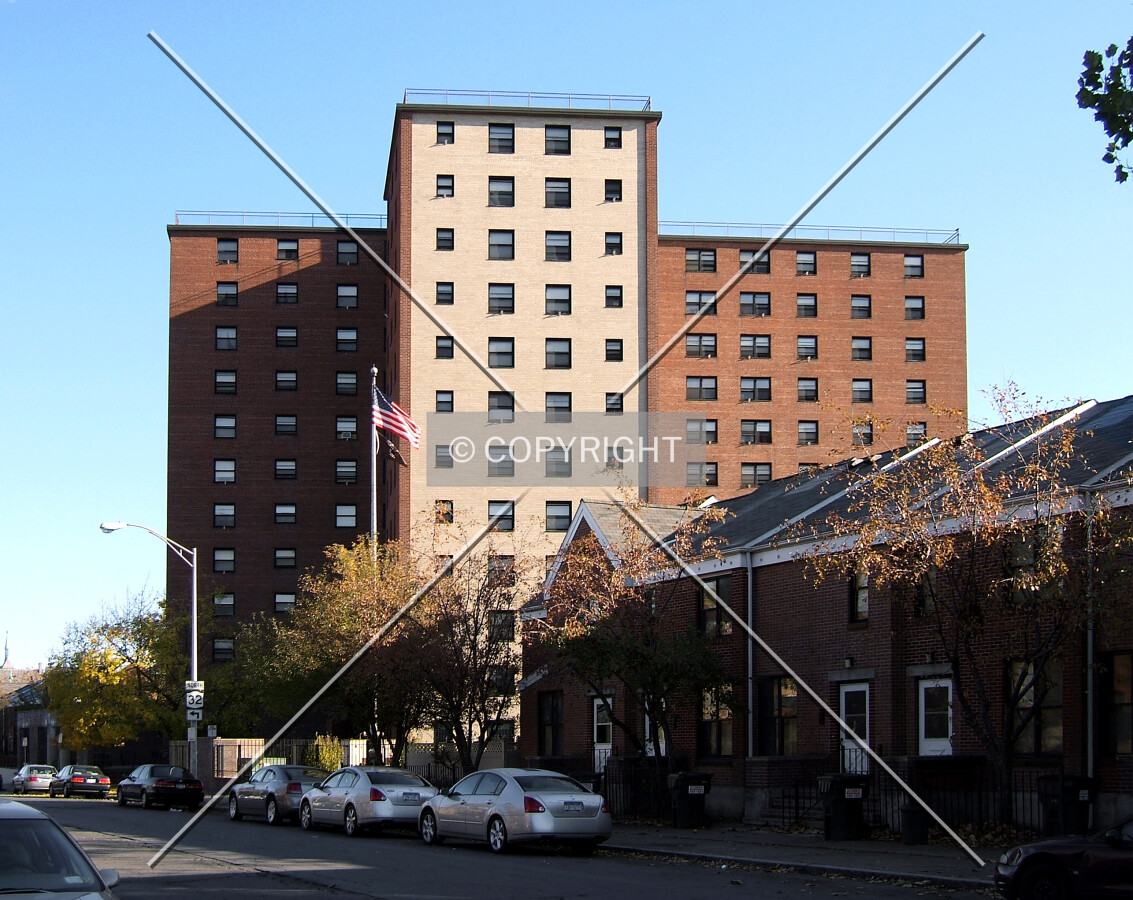 View from the southwest on Green Street