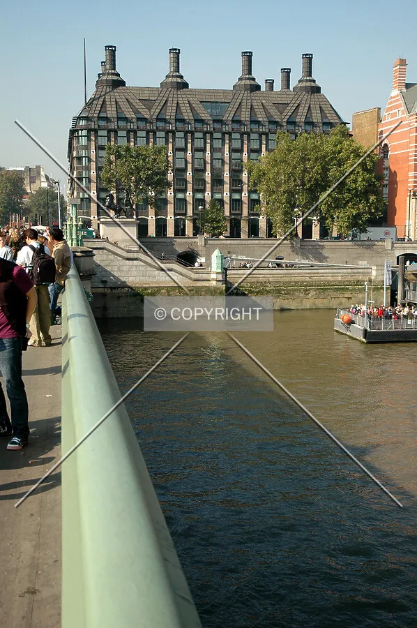 The river frontage seen from Westminster Bridge