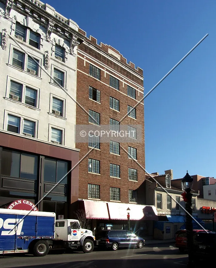 View from the west across Washington Street