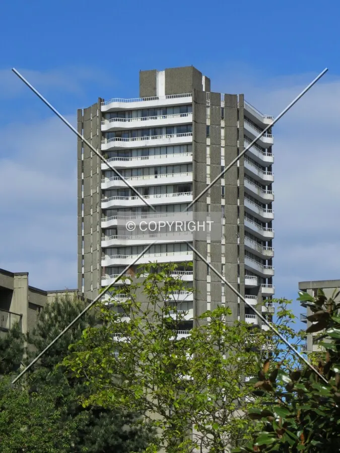 View to the northwest from Burrard Street
