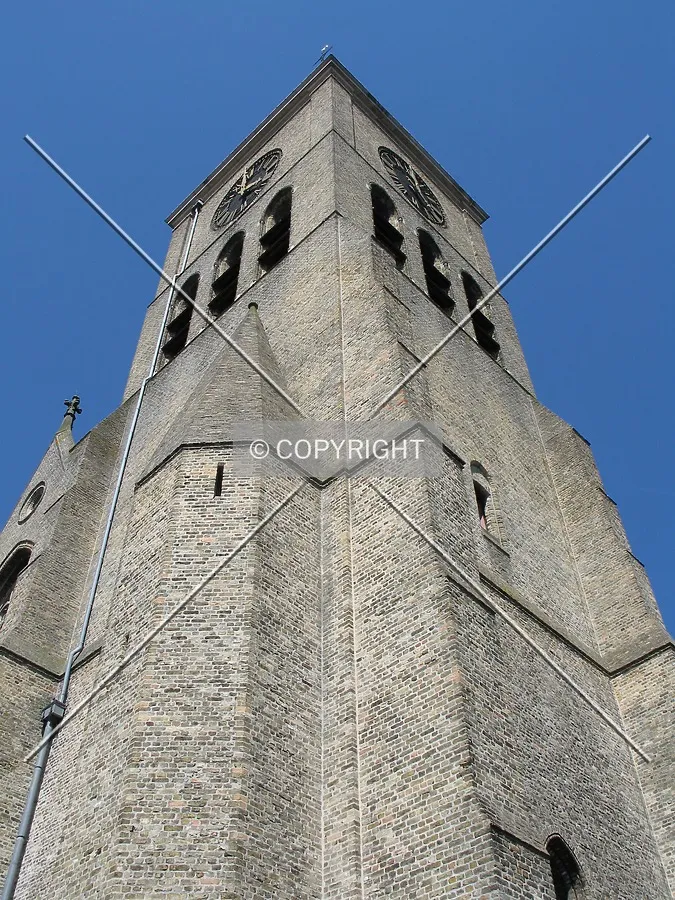 Looking up from the southwest