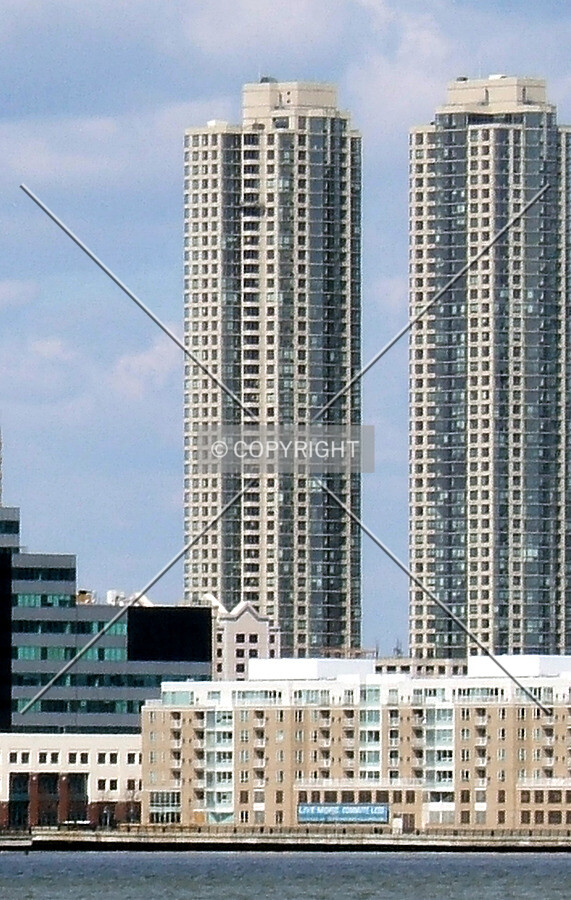 View northwest across the Hudson from Lower Manhattan