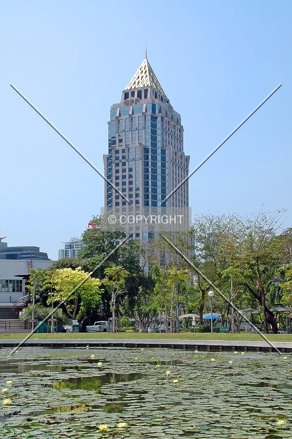 As seen from Lumpini Park