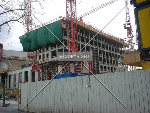Concrete framework; as seen from Main river side