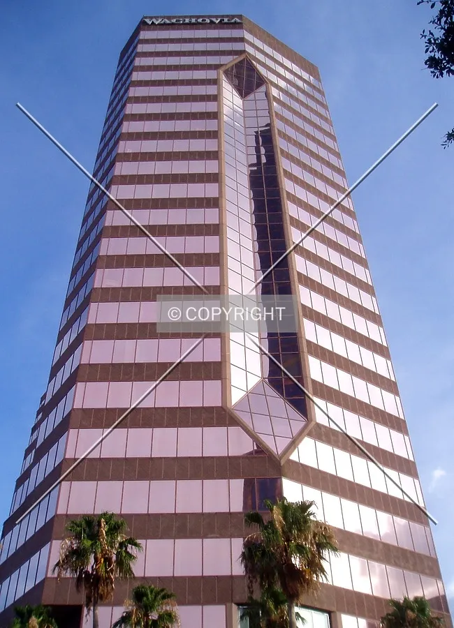 Looking up from the northeast