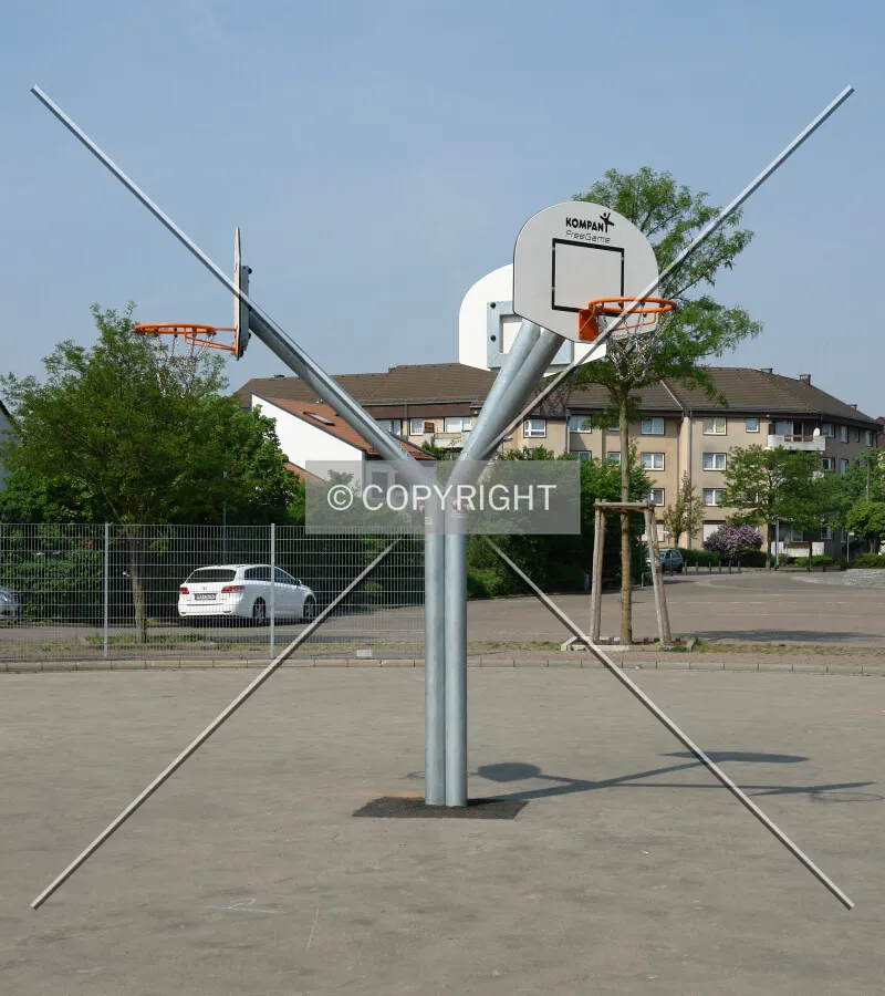 A basketball training court