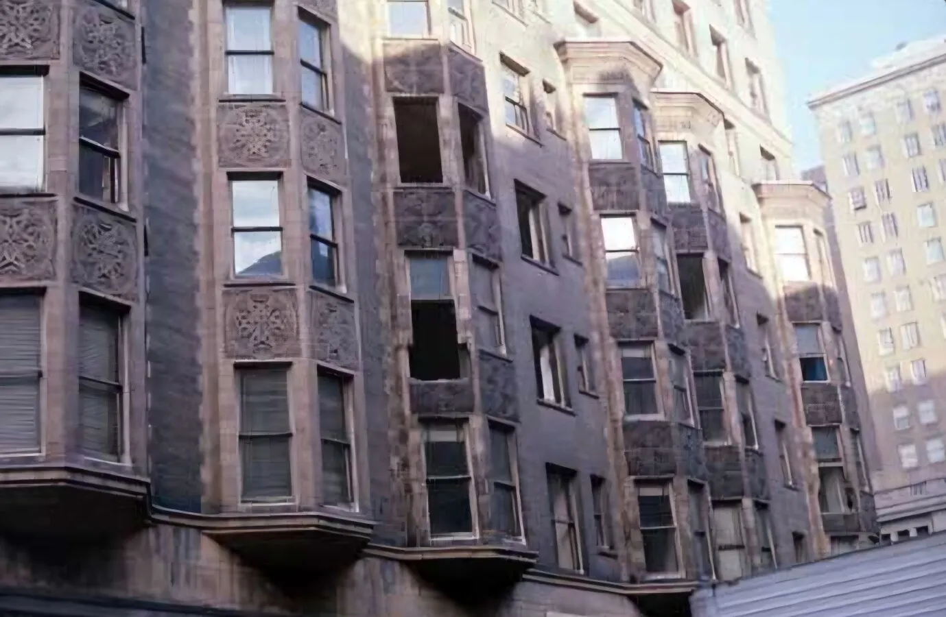View during demolition; 1973