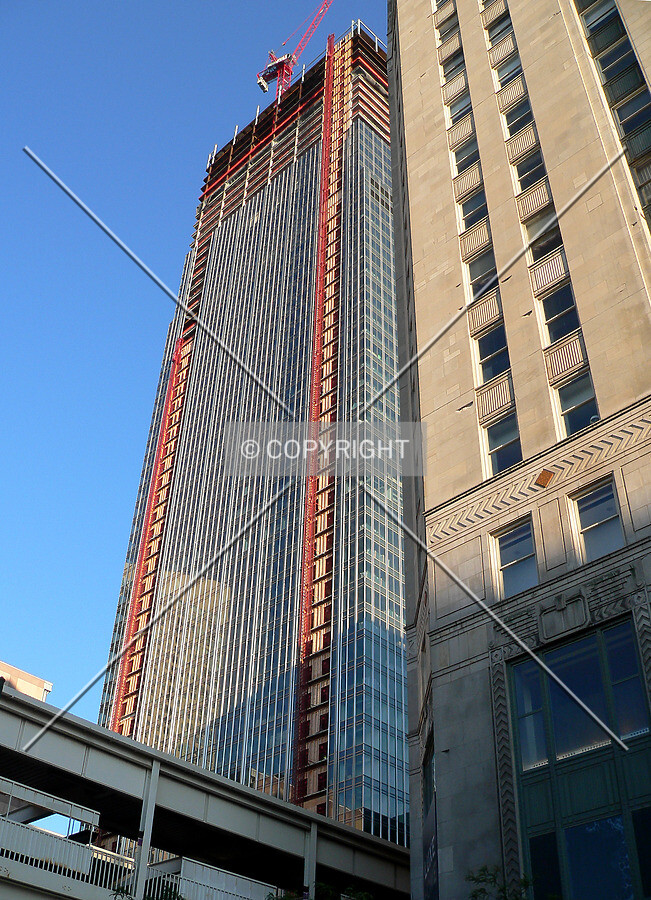 View from Kinzie Street near Wells Street