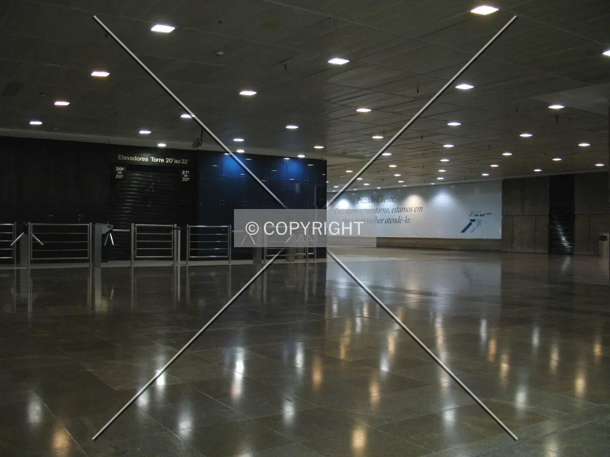 The entrance hall and the elevators lobby