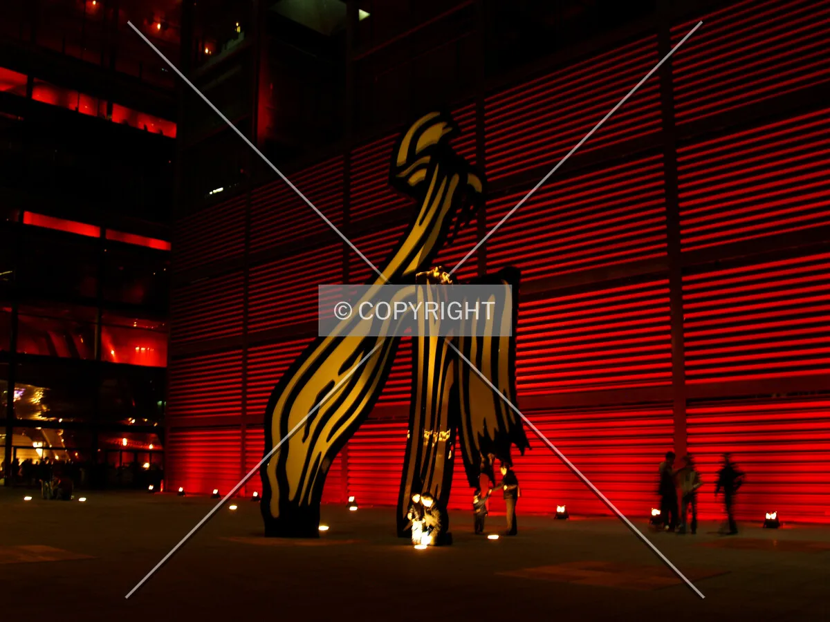Sculpture inside the cortyard