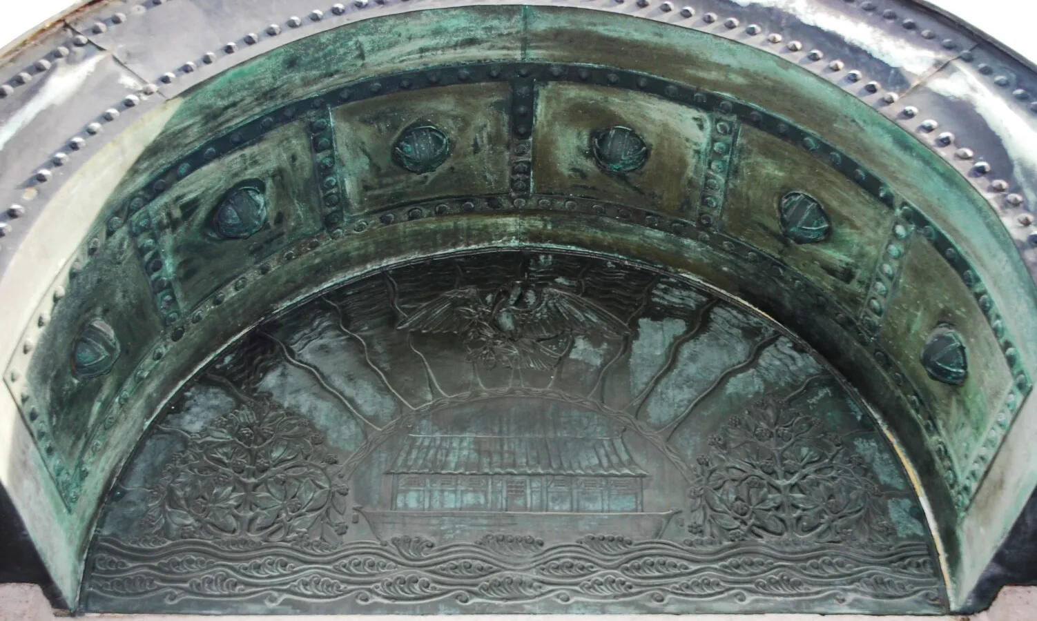 art above the main entrance