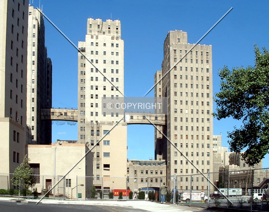 Buildings B, C, and D from the southwest