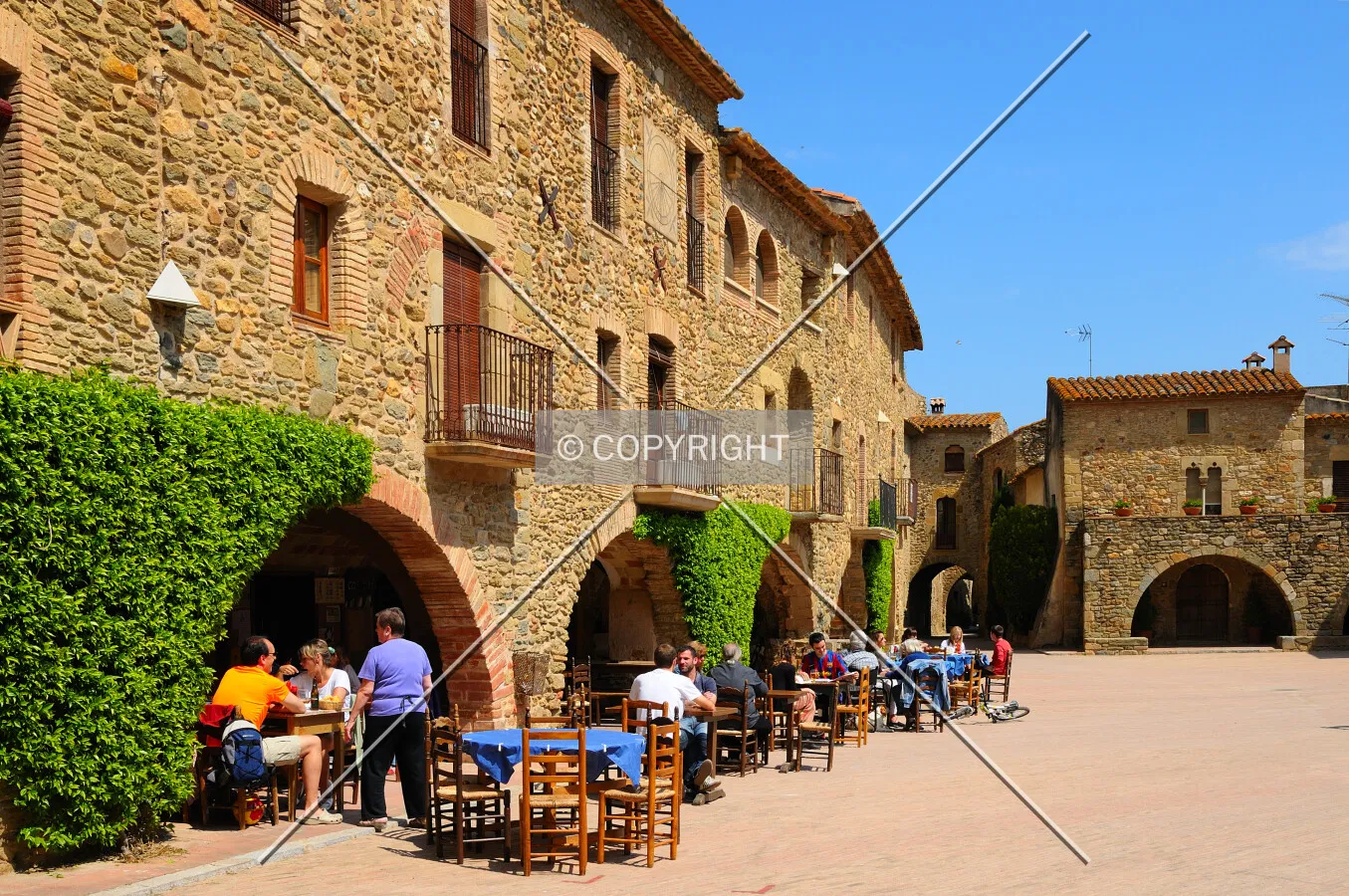 Main square in Monells