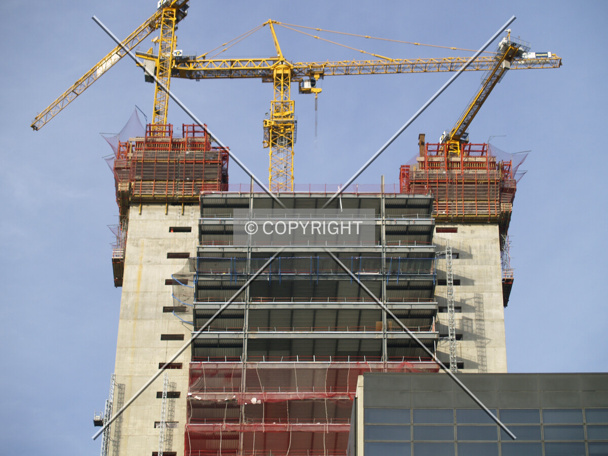 Top floors as seen from the south