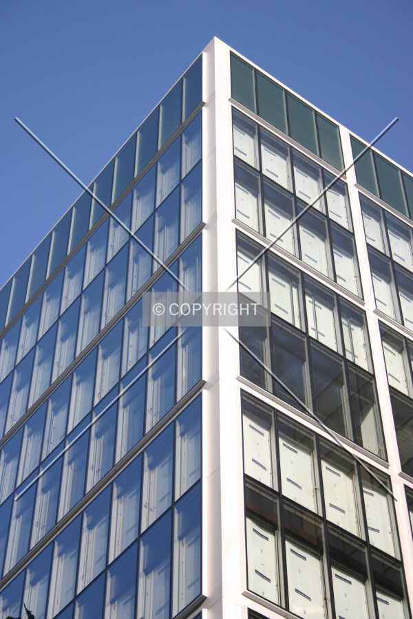 Looking up at the corner
