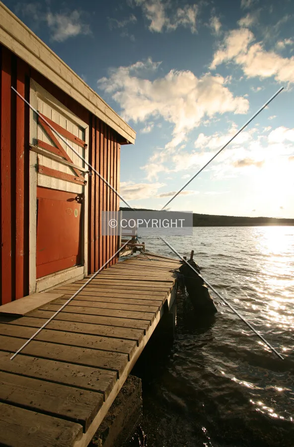Lake Gålå during sunset