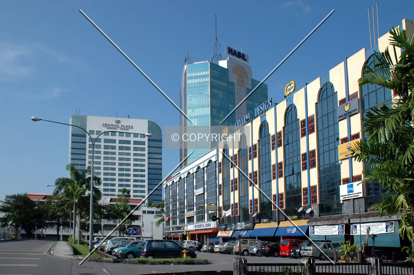 Looking north on Jalan Bukit Mata