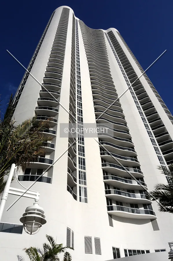 Looking up from the west