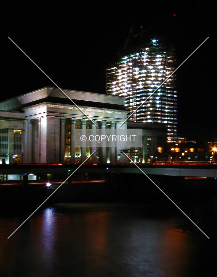 From the southeast above 30th Street Station and the Schuylkill River