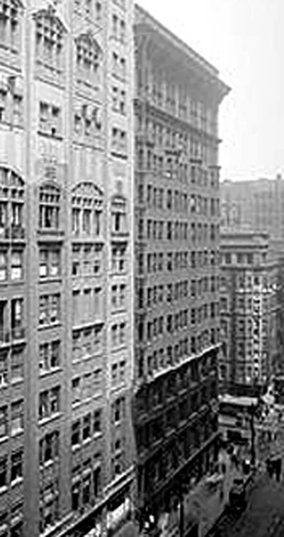 View from the southeast along Dearborn Street