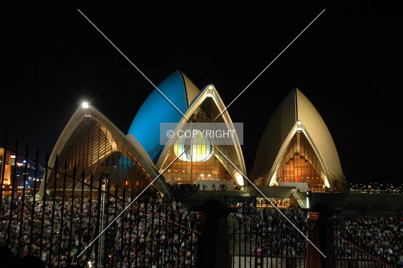 Night view from Tarpian Way