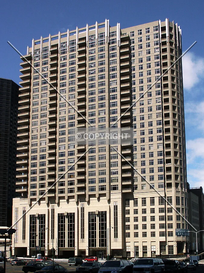 South facade from lower Lake Shore Drive