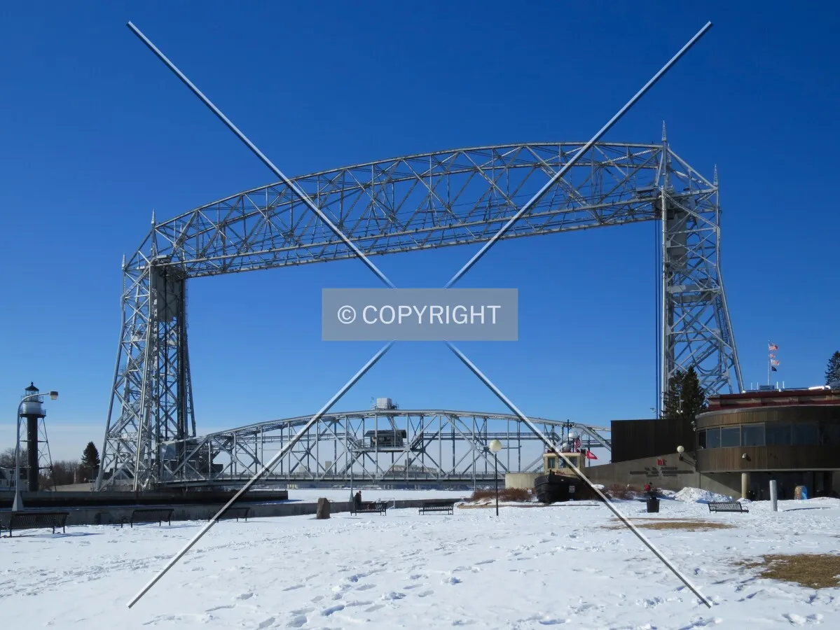 View to the southwest from the Duluth Lakewalk