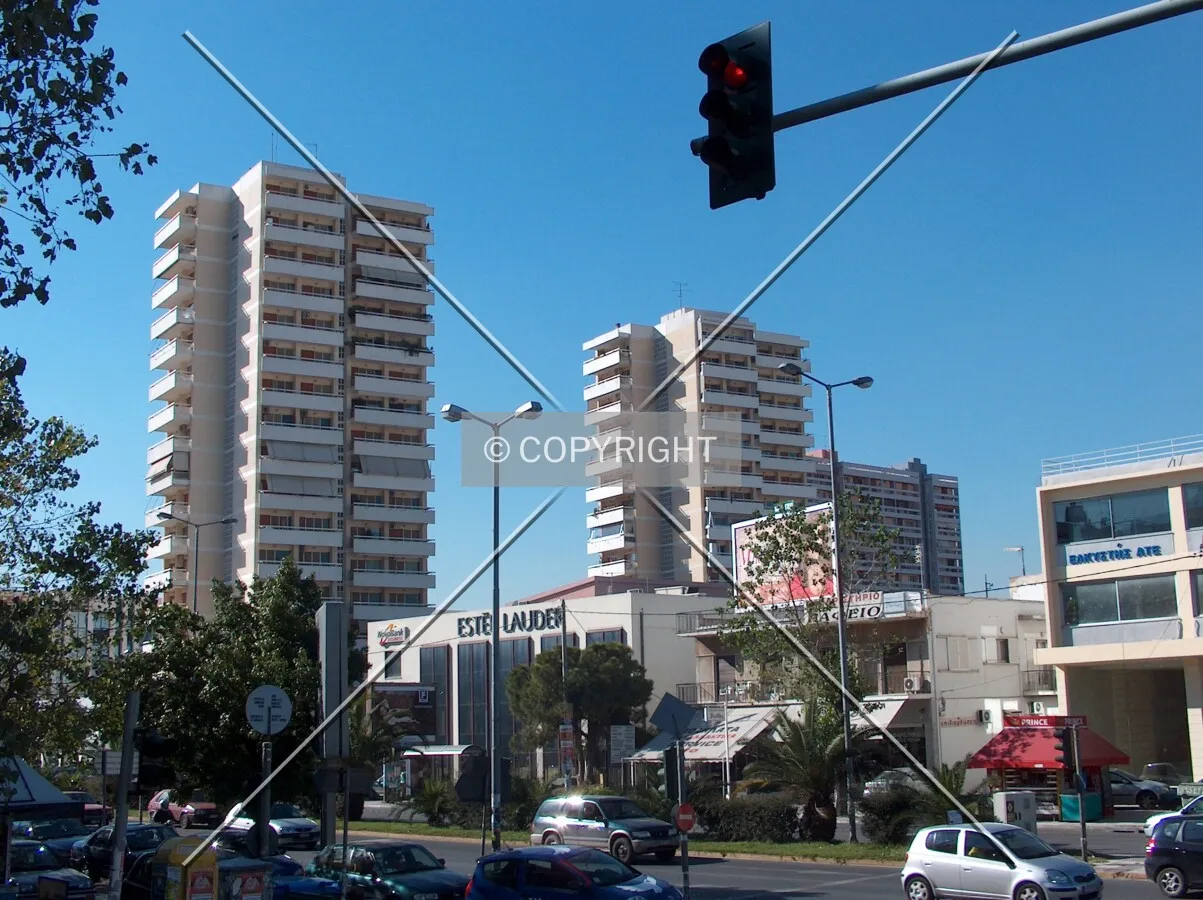 View from across Messogeion street