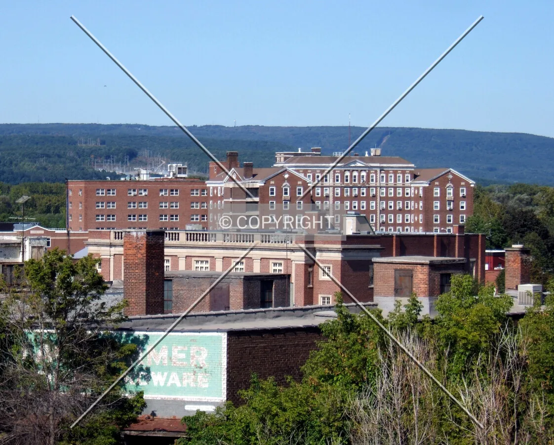 View from the southeast