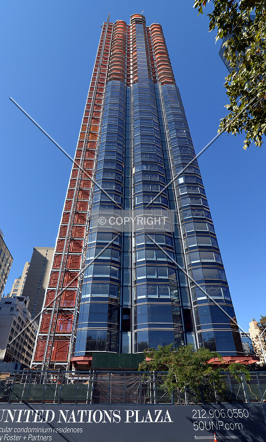 View from the southeast on 1st Avenue
