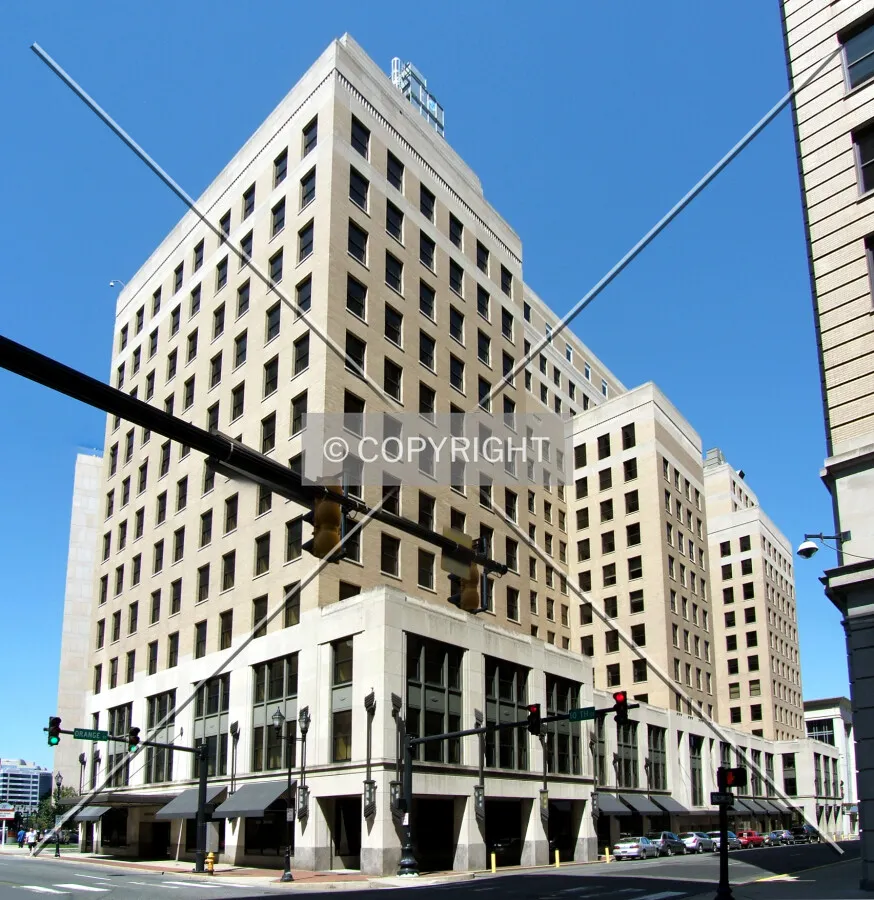 View from the southeast at 10th and Orange Streets