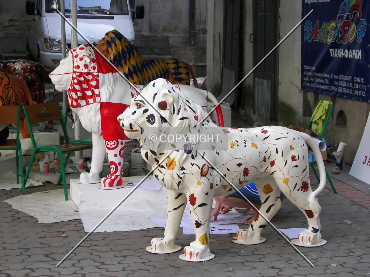Lions Parade inside the Ratusha