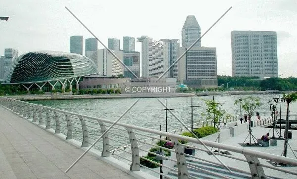 Early morning view from Esplanade Bridge