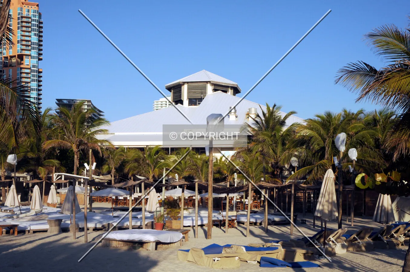 View from the east along the beach