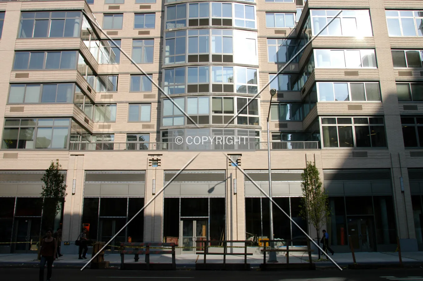 Lower floors on the west side