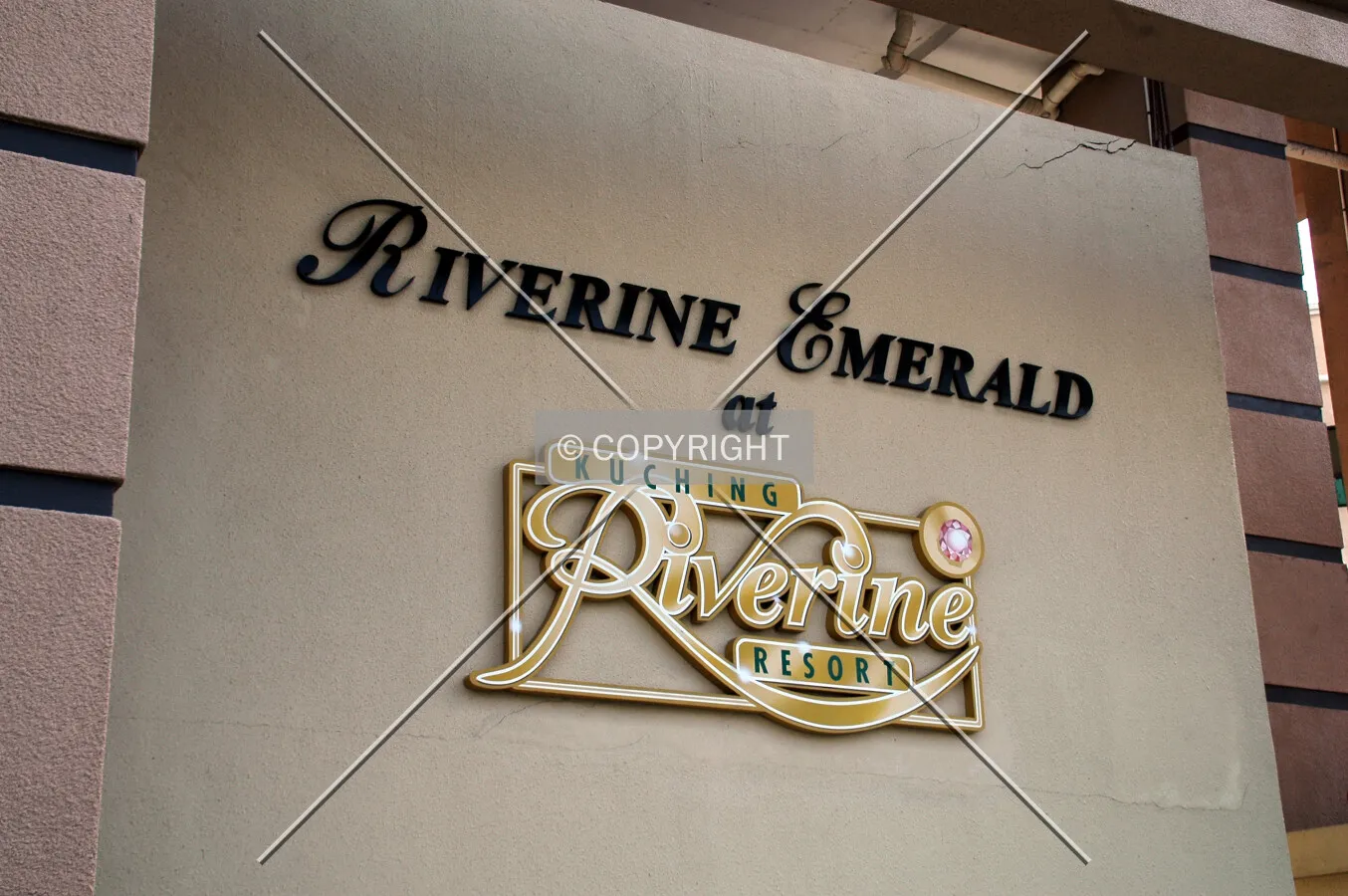 Signage at the entrance