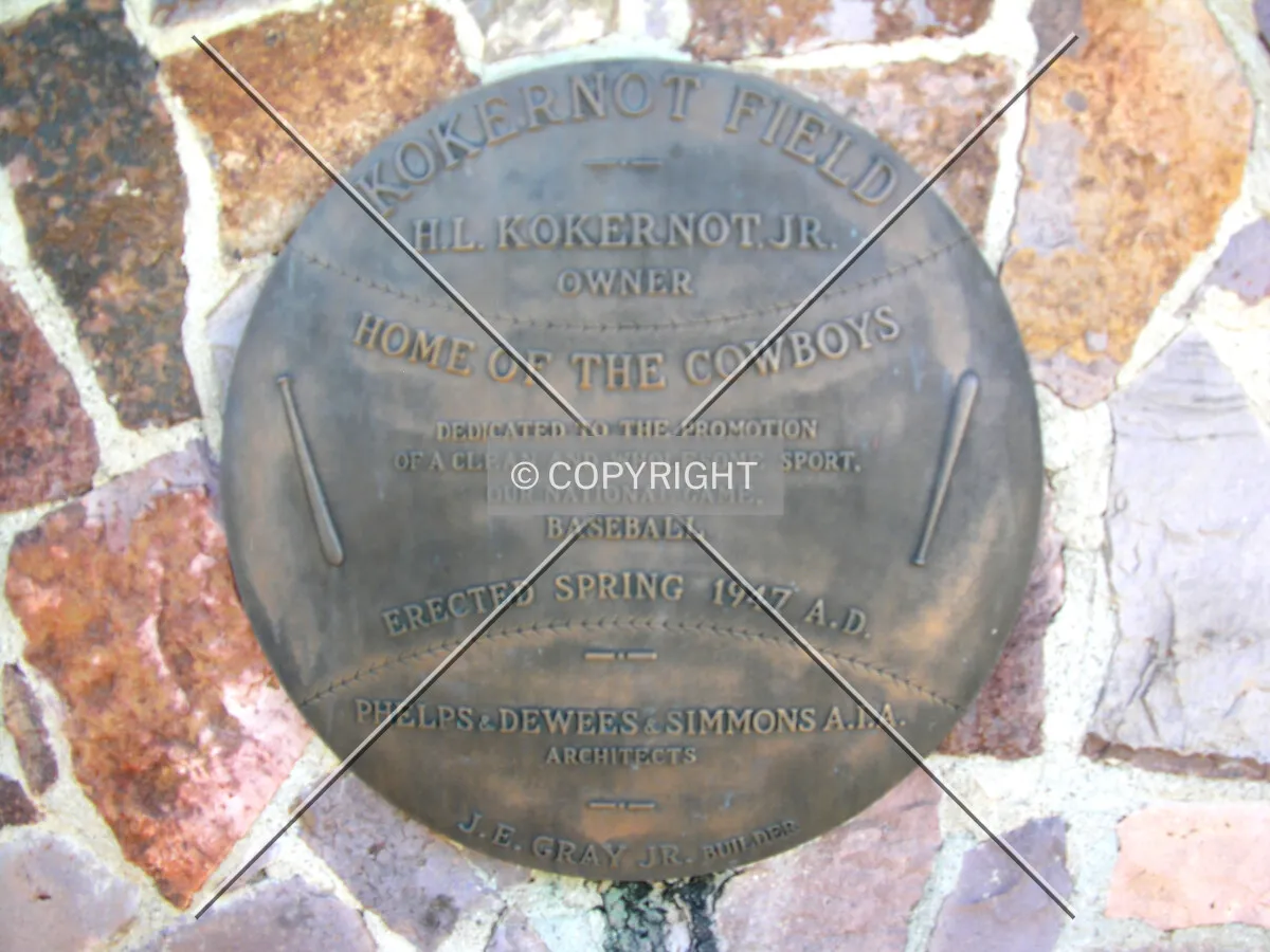 Dedication plaque