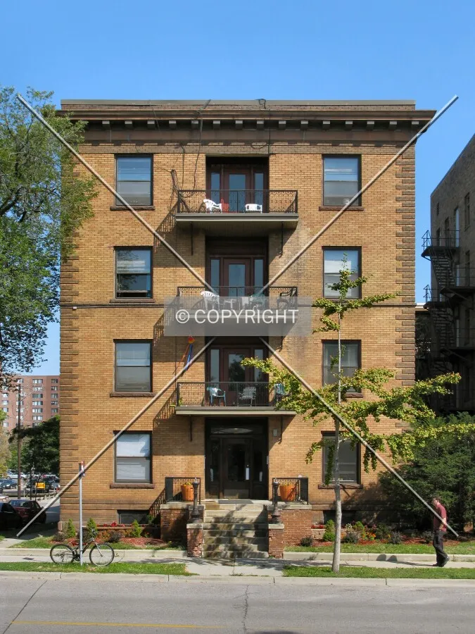 Full front elevation from Loring Park