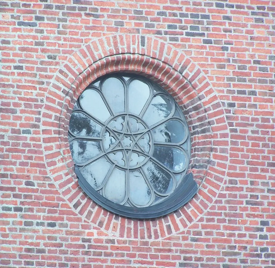 Window over main entrance
